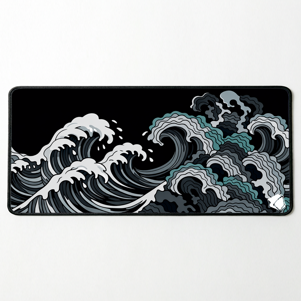 Mousepad personalizado de olas para escritorio